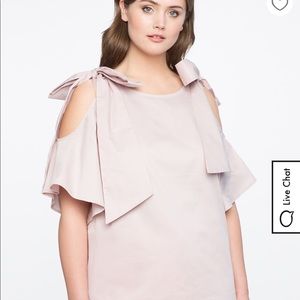 Cold Shoulder Flutter Top Eloquii